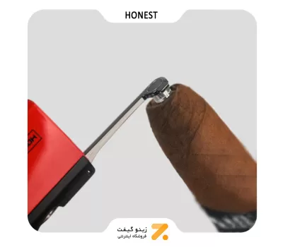 فندک گازی قرمز هانست مدل 2201-61-Honest Lighter ​SN-LIHN-2201-61
