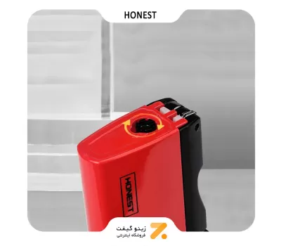 فندک گازی قرمز هانست مدل 2201-61-Honest Lighter ​SN-LIHN-2201-61