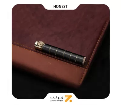 فندک گازی مشکی و طلایی هانست مدل مدادی-Honest Lighter SN-LIHN-2201-32