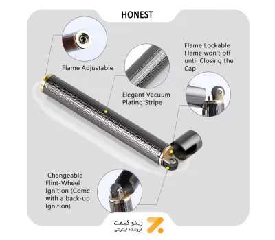 فندک گازی هانست مدل مدادی-​Honest Lighter Slim-cigarette shaped