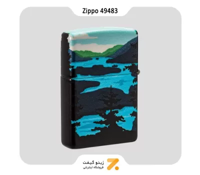 ​Zippo Lighter 49483 49352 DEER LANDSCAPE DESIG فندک بنزینی زیپو 540 رنگ طرح گوزن در جنگل مدل 49483