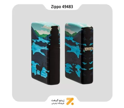 ​Zippo Lighter 49483 49352 DEER LANDSCAPE DESIG فندک بنزینی زیپو 540 رنگ طرح گوزن در جنگل مدل 49483
