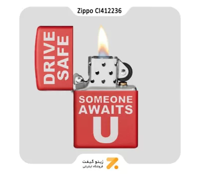 ​فندک زیپو مدل سی آی 412236 طرح تایپو گرافی-Zippo Lighter 233 CI412236 DRIVE SAFE