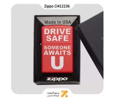 ​فندک زیپو مدل سی آی 412236 طرح تایپو گرافی-Zippo Lighter 233 CI412236 DRIVE SAFE