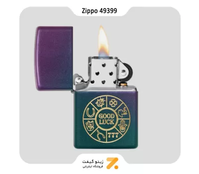 49399 Lucky Symbols Design فندک زیپو هفت رنگ مدل 49399 طرح سمبل های خوش شانسی