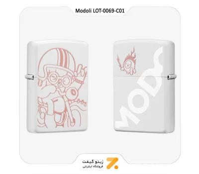 Zippo Modoli LOT-0069-C01 فندک زیپو مودولی طرح موتور