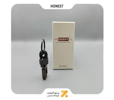 جاکلیدی هانست با روکش چرم سورمه ای-​KEY HOLDER HONEST SN-KCHN-2201-2