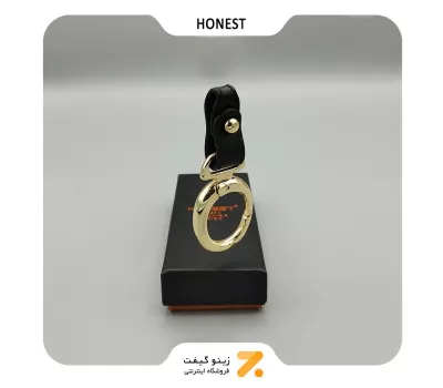 جاکلیدی هانست با روکش چرم مشکی-​KEY HOLDER HONEST SN-KCHN-2201-38