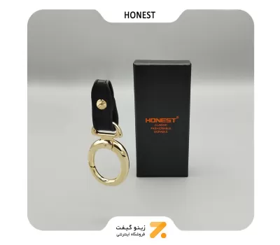 جاکلیدی هانست با روکش چرم مشکی-​KEY HOLDER HONEST SN-KCHN-2201-38