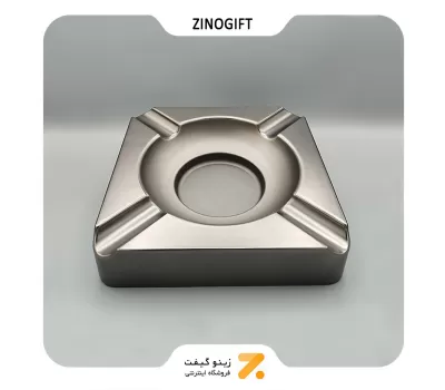زیر سیگاری برگ جیفنگ نقره ای کروم مدل اس ان-26-JIFENG CIGAR ASHTRAY SN-ASJI-2101-26