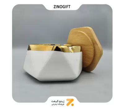 زیر سیگاری سرامیکی مدل شش ضلعی-Ceramica​ Ashtray Hexagon Shaped