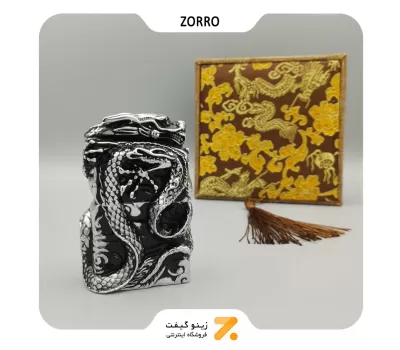 فندک بنزینی زورو طرح اژدها مدل 2202-203-​Zorro Lighter SN-LIZO-2202-203