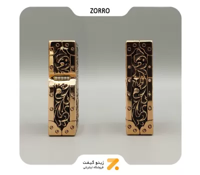 فندک بنزینی زورو طرح گل مدل 2202-212-​Zorro Lighter SN-LIZO-2202-212