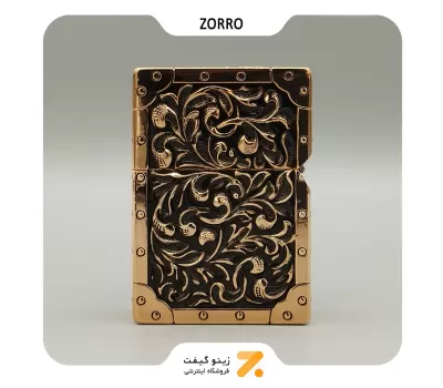 فندک بنزینی زورو طرح گل مدل 2202-212-​Zorro Lighter SN-LIZO-2202-212