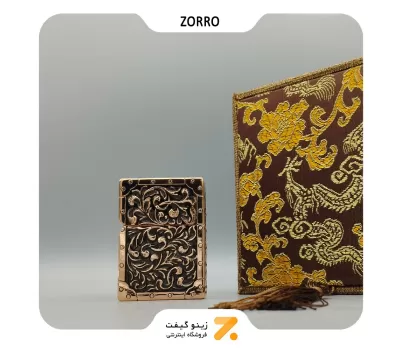 فندک بنزینی زورو طرح گل مدل 2202-212-​Zorro Lighter SN-LIZO-2202-212