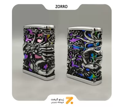 فندک بنزینی زورو مدل 2202-225-​Zorro Lighter SN-LIZO-2202-225
