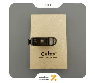 فندک بنزینی چیف دودی مدل 2201-59-​Chief Lighter SN-LICH-2201-59
