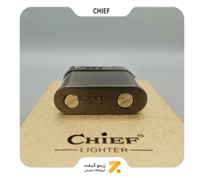 فندک بنزینی چیف دودی مدل 2201-59-​Chief Lighter SN-LICH-2201-59