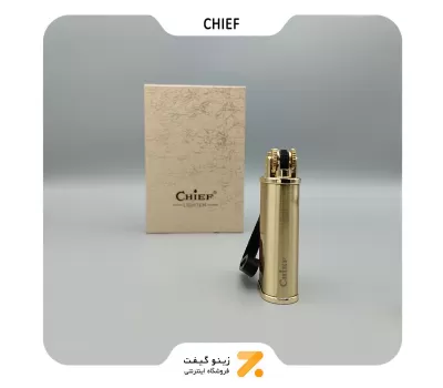 فندک بنزینی چیف طلایی مدل 2201-131-​Chief Lighter SN-LICH-2201-131