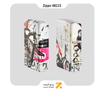 فندک زیپو 540 رنگ مدل 48215 طرح دوچرخه سوار-Zippo Lighter 48215 Pop Art Design