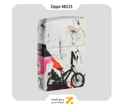 فندک زیپو 540 رنگ مدل 48215 طرح دوچرخه سوار-Zippo Lighter 48215 Pop Art Design