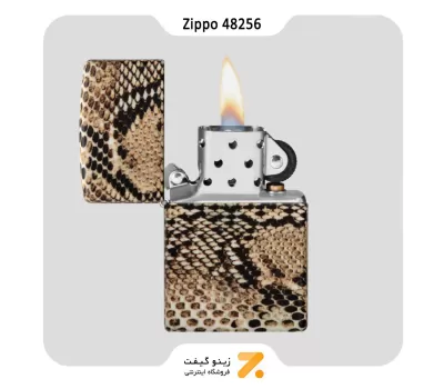 فندک زیپو 540 رنگ مدل 48256 طرح پوست مار-​Zippo Lighter 48256 Snake Skin Design