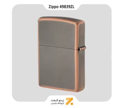 فندک زیپو برنزی مدل 49839 زد ال طرح لوگو زیپو-Zippo Lighter 49839ZL 49839 ZIPPO LASERED