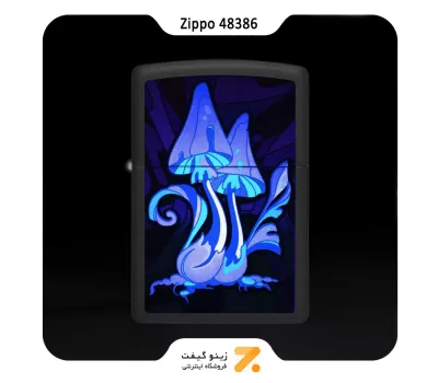 فندک زیپو بلک لایت مدل 48386 طرح قارچ-Zippo Lighter 48386 218 COUNTER CULTURE DESIGN