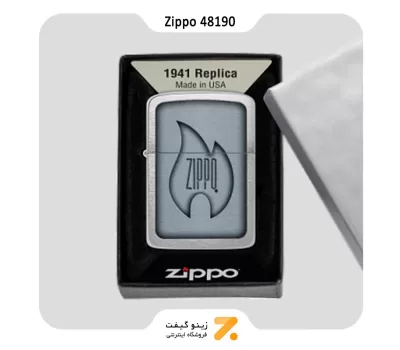 فندک زیپو رپلیکا مدل 48190 طرح شعله زیپو-Zippo Lighter 48190 1941 ZIPPO FLAME DESIGN