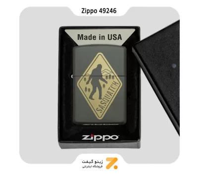 فندک زیپو سبز مدل 49246 طرح ساسکواچ-Zippo Lighter 49246 221 SASQUATCH DESIGN