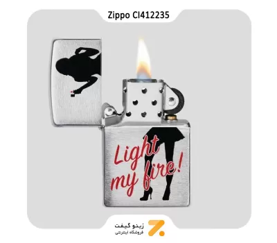 فندک زیپو سی آی 412235 طرح لیدی-Zippo Lighter 200 CI412235 LIGHT MY FIRE