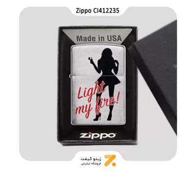 فندک زیپو سی آی 412235 طرح لیدی-Zippo Lighter 200 CI412235 LIGHT MY FIRE
