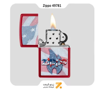 طرح تلفیقی پرچم امریکا و لوگو زیپو
