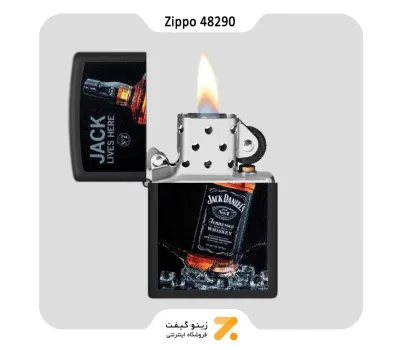 فندک زیپو مدل 48290 طرح جک دنیلز-Zippo Lighter ​48290 218 JACK DANIELS