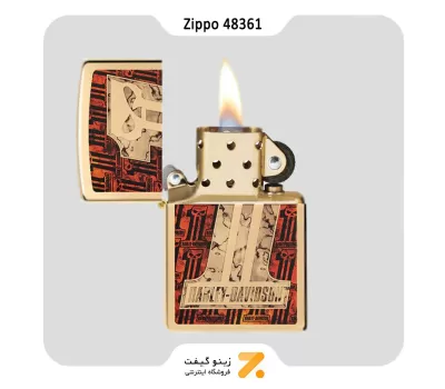 فندک زیپو مدل 48361 طرح هارلی دیویدسون-Zippo Lighter 48361 254B HARLEY DAVIDSON