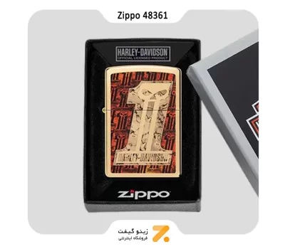 فندک زیپو مدل 48361 طرح هارلی دیویدسون-Zippo Lighter 48361 254B HARLEY DAVIDSON