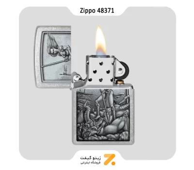 فندک زیپو مدل 48371 طرح اساطیری قرون وسطی-Zippo Lighter 48371 207 MEDIEVAL MYTHOLOGICAL
