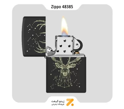 فندک زیپو مدل 48385 طرح گوزن کیهانی-Zippo Lighter 48385 218 DEER DESIGN