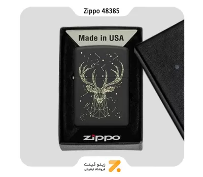 فندک زیپو مدل 48385 طرح گوزن کیهانی-Zippo Lighter 48385 218 DEER DESIGN