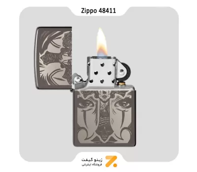 فندک زیپو مدل 48411 تلفیق طرح خالکوبی و صلیب-Zippo Lighter 48411 150 TATTOO THEME DESIGN