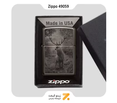 فندک زیپو مدل 49059 طرح گوزن-Zippo Lighter 49059 150 DEER DESIGN