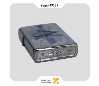 فندک زیپو مدل 49127 طرح دستکش شوالیه-Zippo Lighter 49127 150 KNIGHTS GLOVES DESIGN
