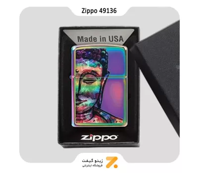 فندک زیپو مدل 49136 طرح بودا-Zippo Lighter 49136 151 BRIGHT BUDDHA DESIGN