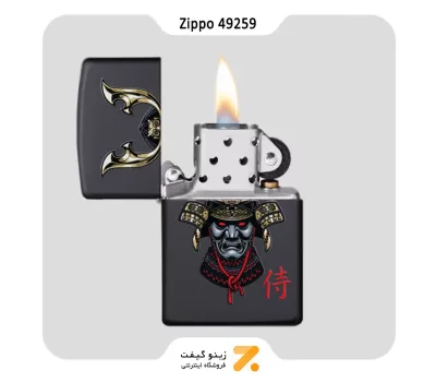 فندک زیپو مدل 49259 طرح کلاه ایمنی سامورایی-Zippo Lighter 49259 218 SAMURAI IN HELMET DESIGN