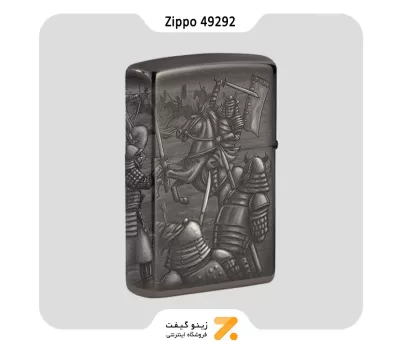 فندک زیپو مدل 49292 طرح مبارزه شوالیه-Zippo Lighter 49292 24756 KNIGHT FIGHT DESIGN