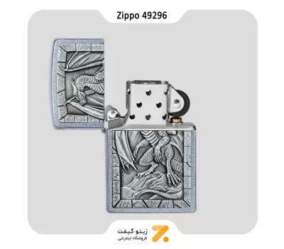 فندک زیپو مدل 49296 طرح اژدها-Zippo Lighter 49296 207 DRAGON 2 EMBLEM