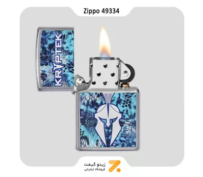 فندک زیپو مدل 49334 طرح و لوگوی برند کریپتک-Zippo Lighter 49334 207 KRYPTEX