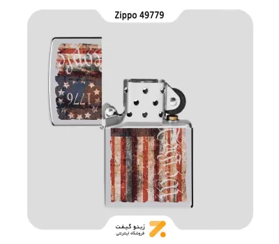 فندک زیپو مدل 49779 طرح پرچم امریکا-Zippo Lighter 49779 2​50 AMERICANA DESIGN