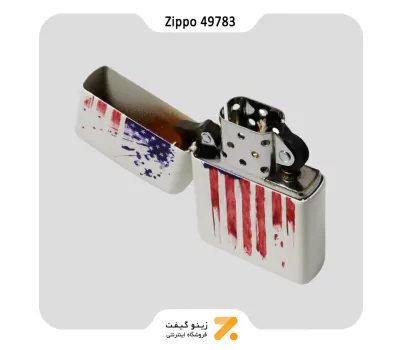 فندک زیپو مدل 49783 طرح پرچم امریکا-Zippo Lighter 49783​ US Flag Design