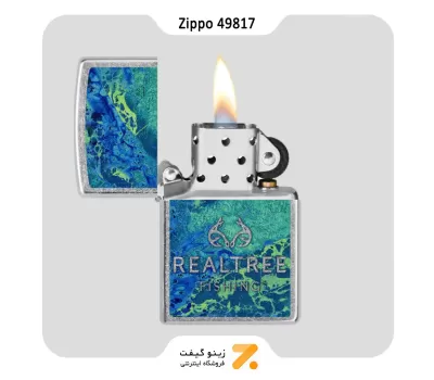 فندک زیپو مدل 49817 طرح لوگو ریل تری-Zippo Lighter 49817 207 REALTREE WAV3